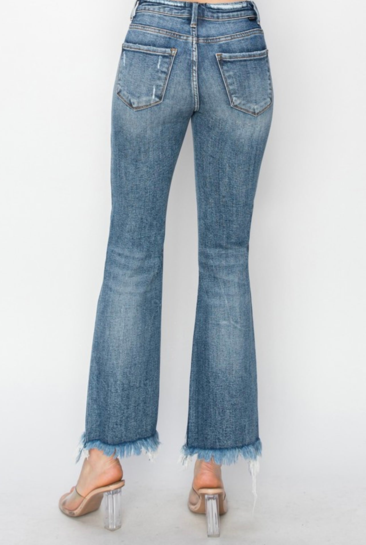 Risen Jeans High Rise Crop Flare