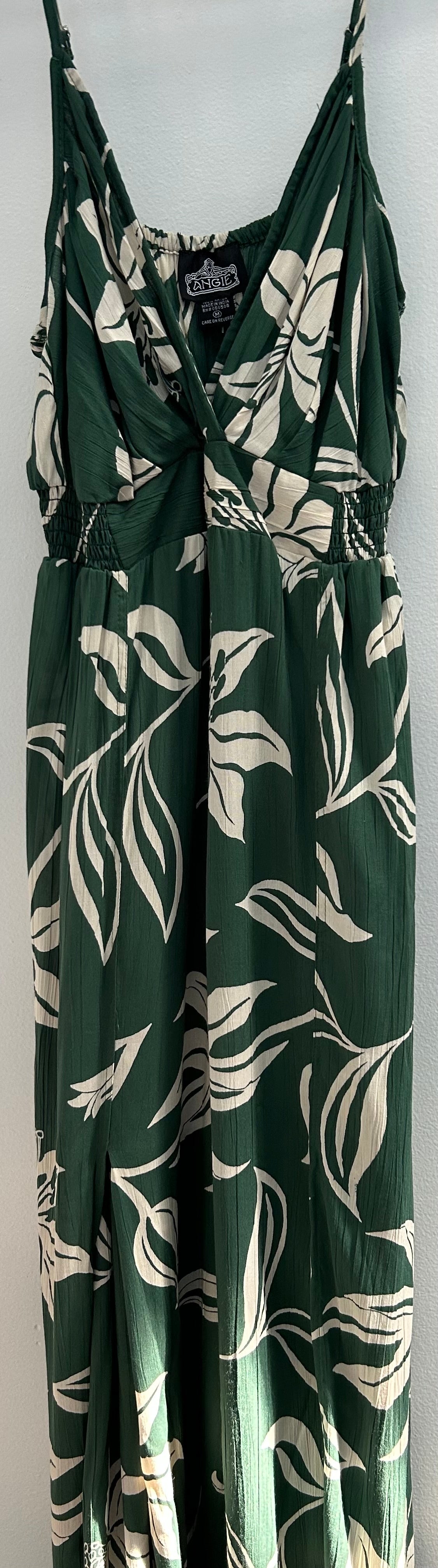 V Neck Slit Leg Jumpsuit