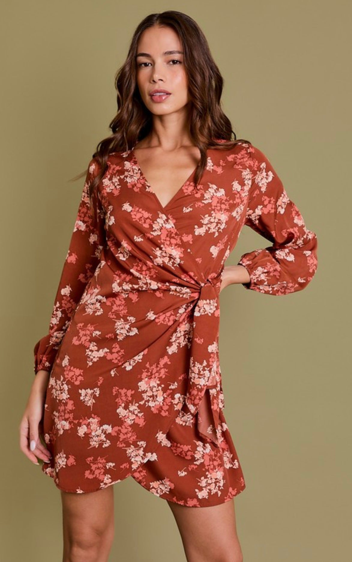 Long Sleeve Floral Dress