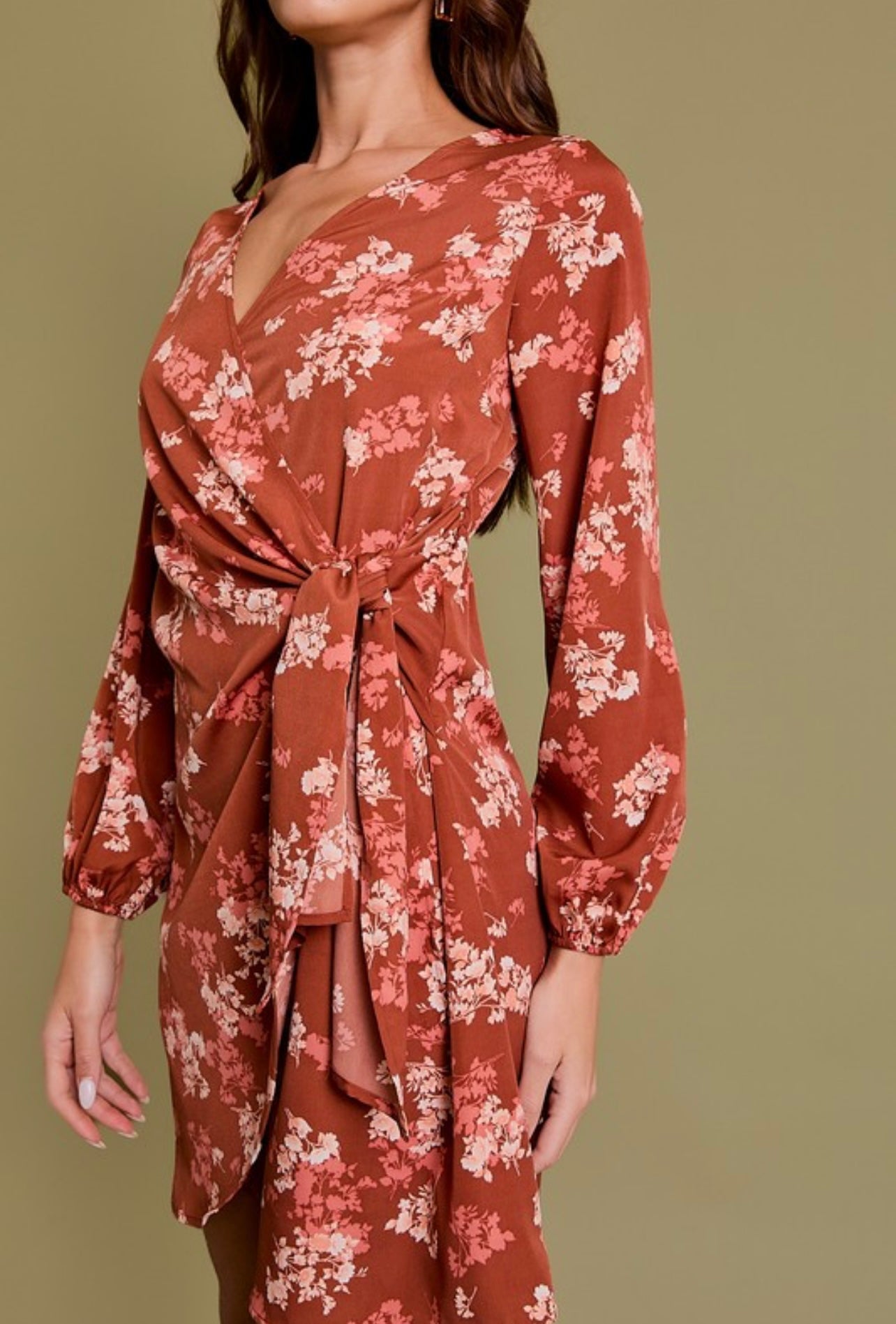 Long Sleeve Floral Dress