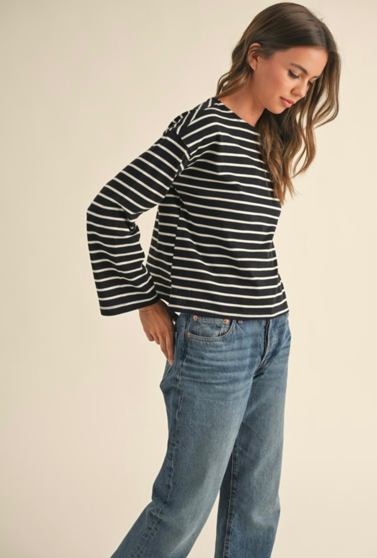 Long Sleeve Striped Shirt