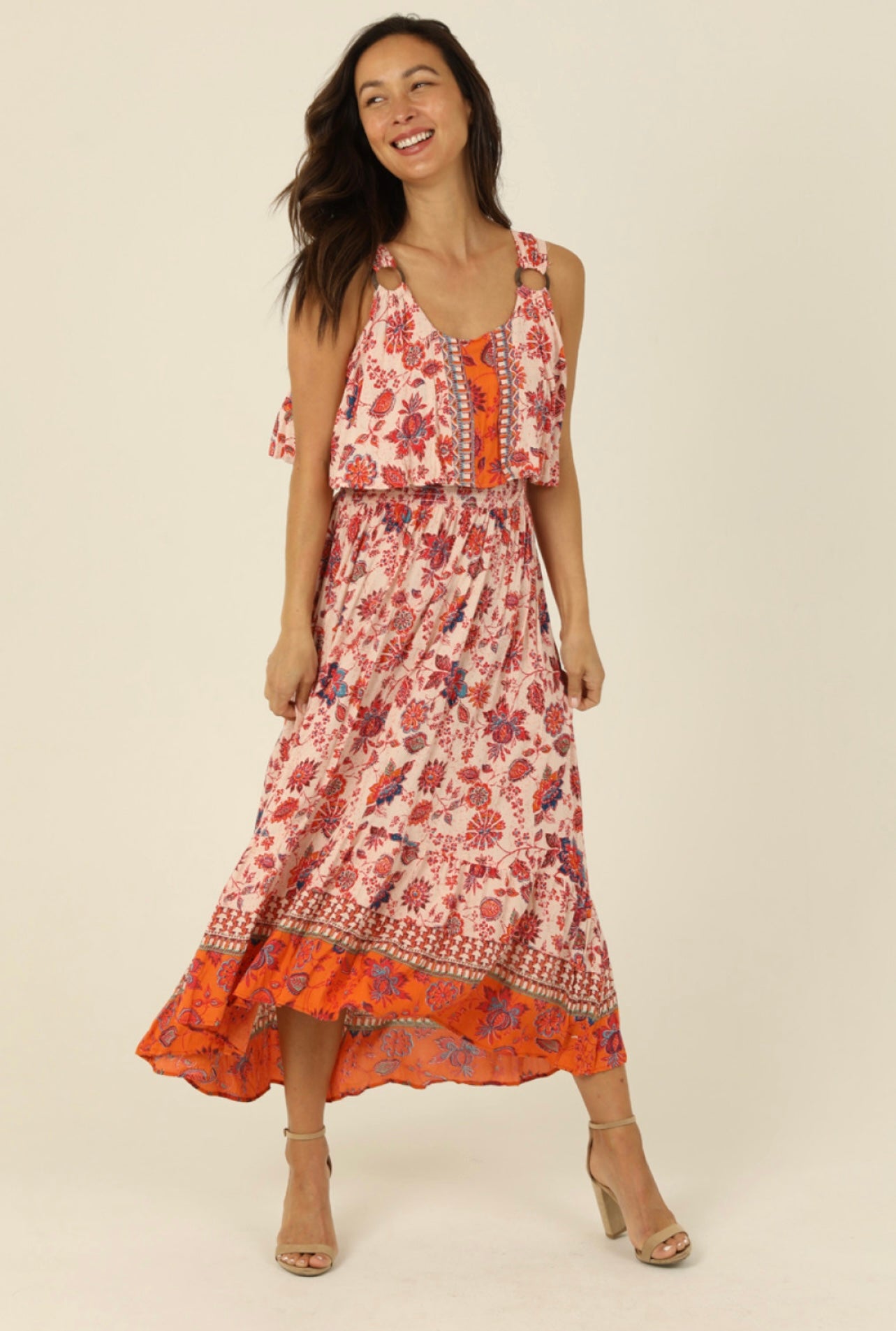 Wide Strap Maxi Dress