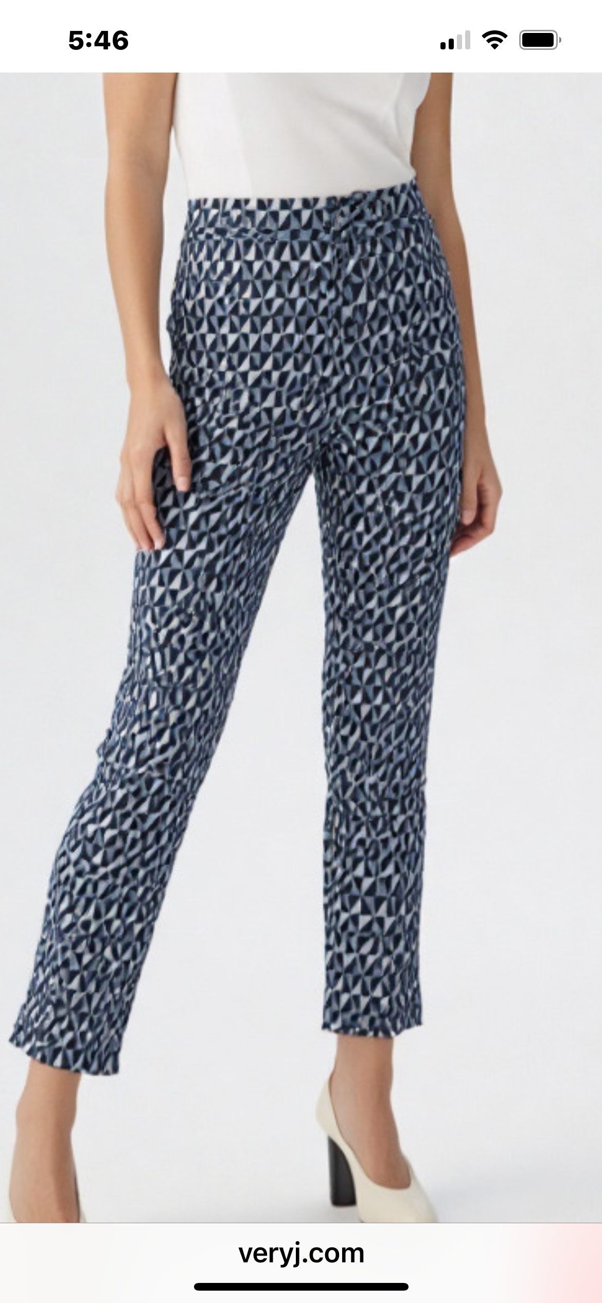 Black and Grey Geometric Pants
