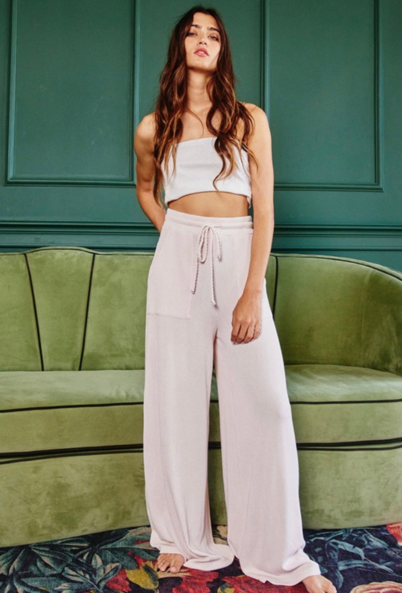 Wide Leg High Wasted Maxi Pants