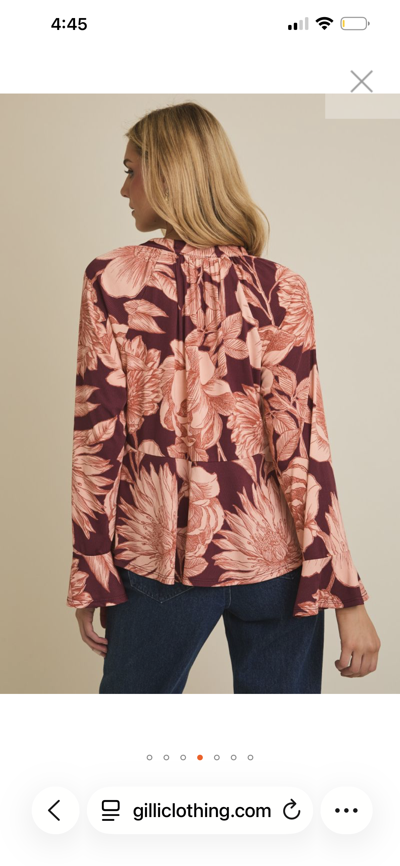 Long Sleeve Floral Blouse