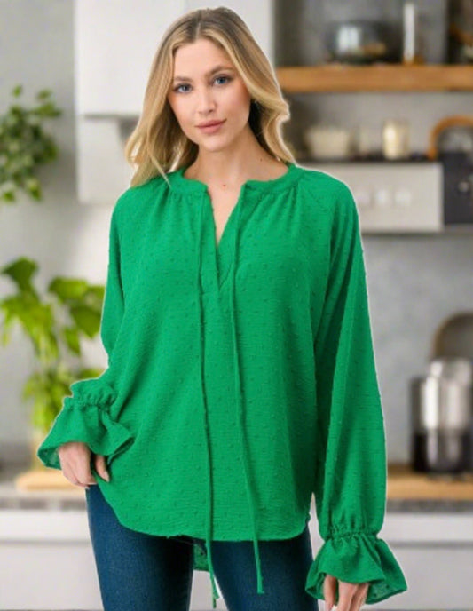 Long Sleeve Peasant Top