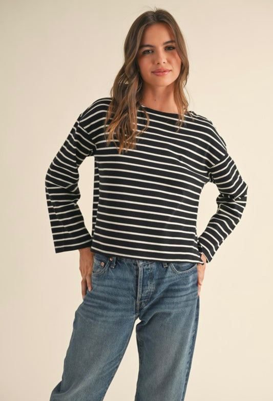 Long Sleeve Striped Shirt