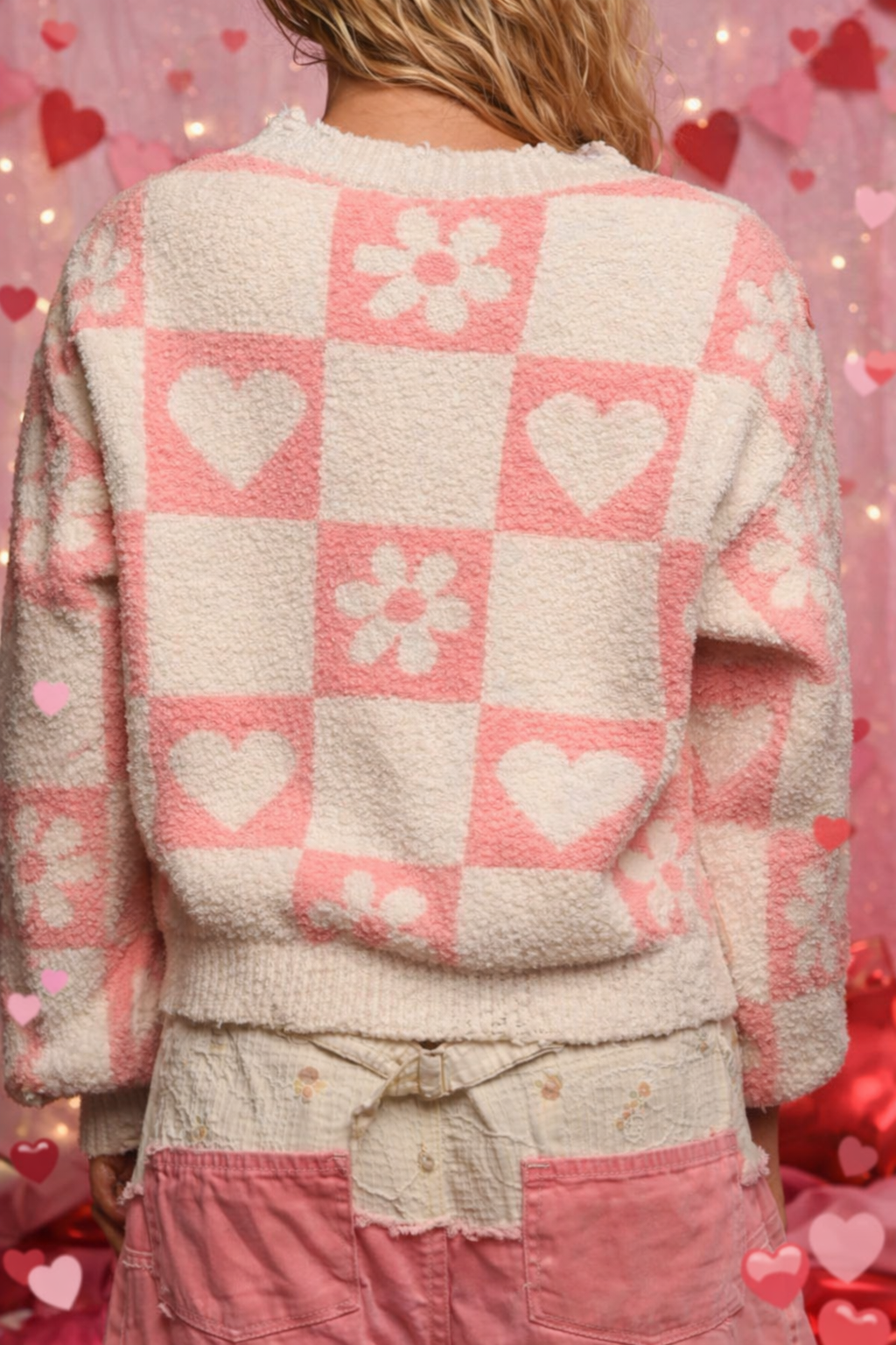 Heart and Flower Sweater