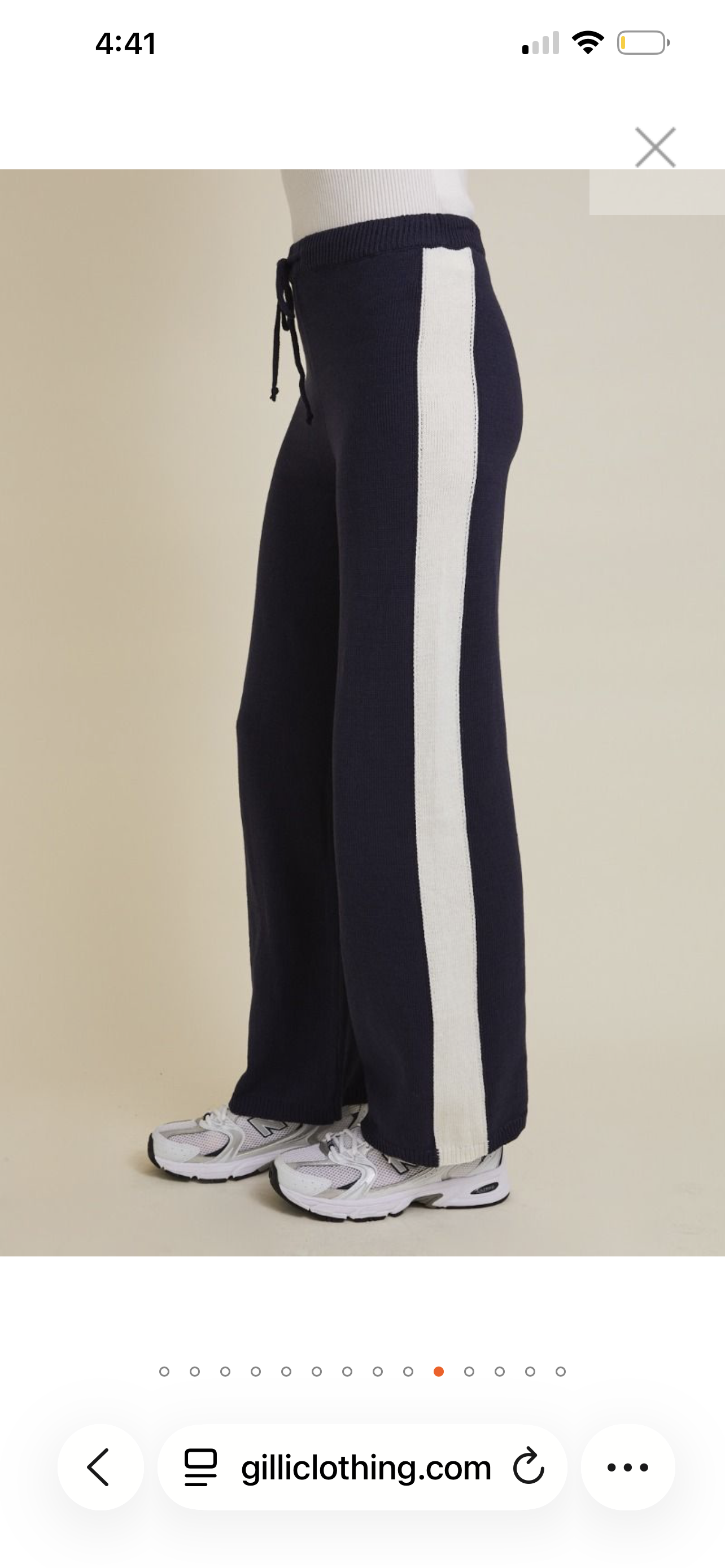 Blue and white Stripe Pants