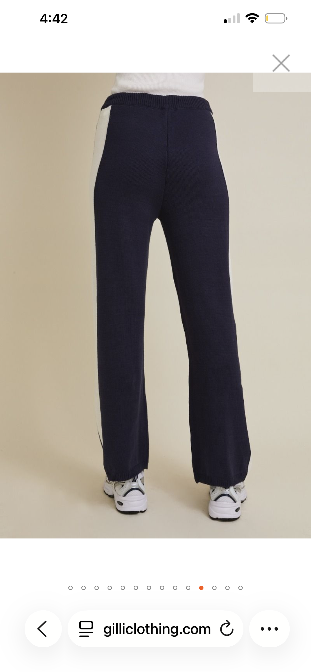 Blue and white Stripe Pants