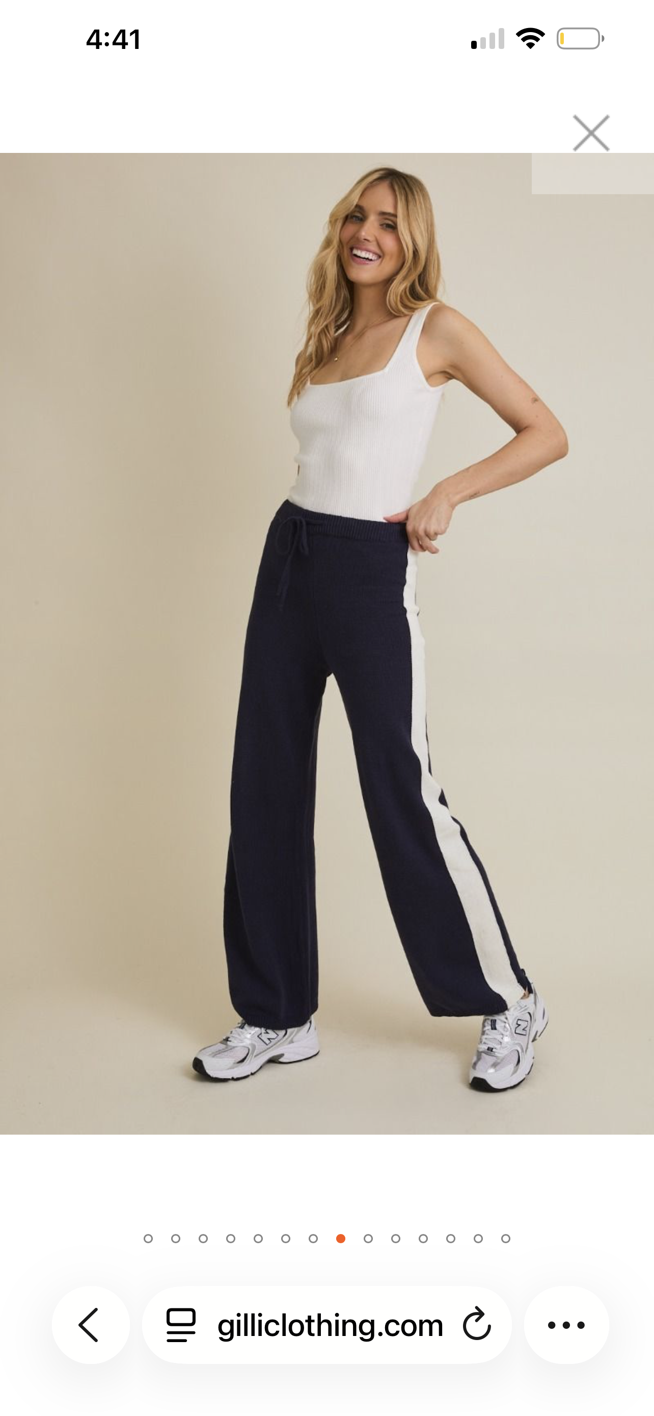 Blue and white Stripe Pants