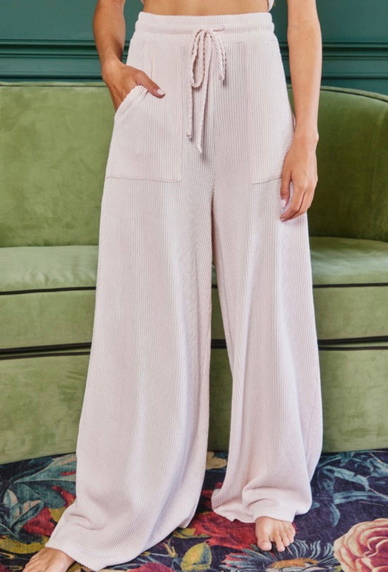 Wide Leg High Wasted Maxi Pants