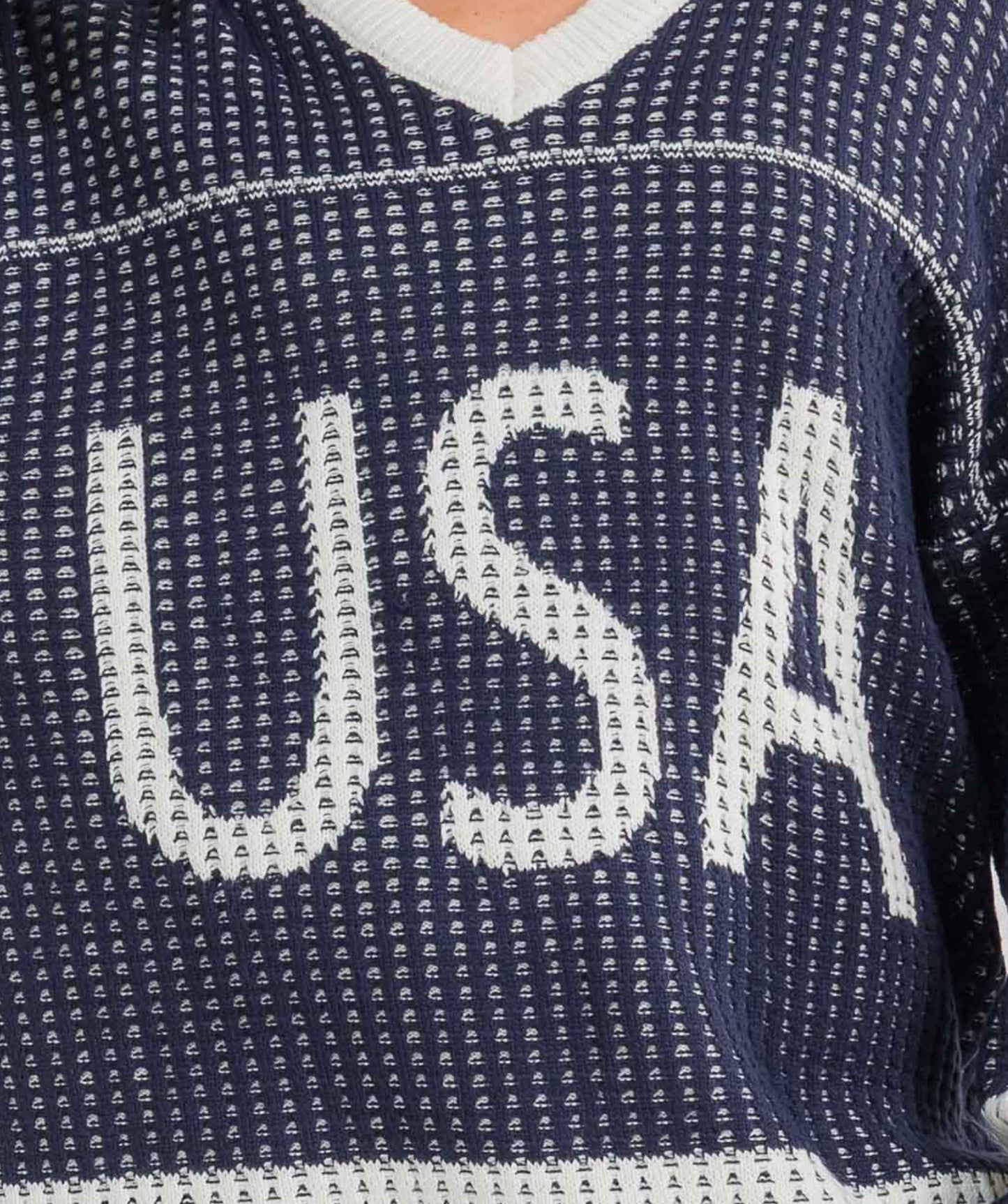 USA Oversized Knit Sweater